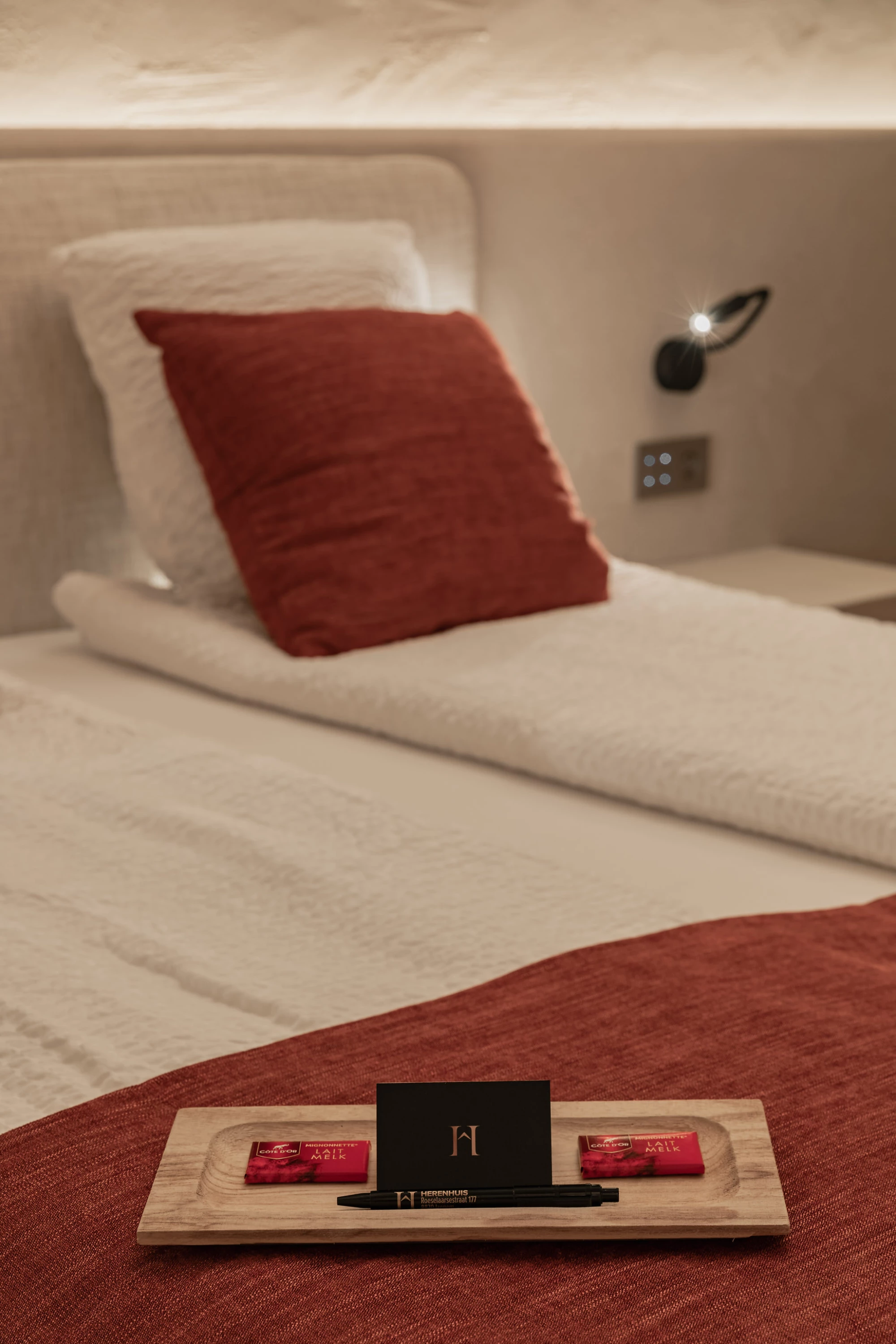 Welkomst bordje van kamer Boho Chic B&B Herenhuis Izegem